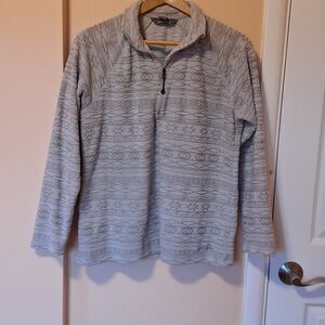 Eddie Bauer Gray Patterned Women's Hoodie